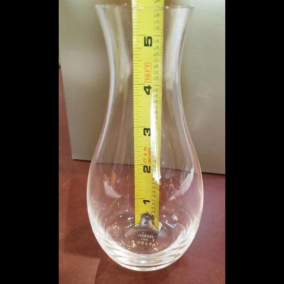 Alessi for Delta Airlines Small Individual Glass Carafe Brand New 2017 - Picture 6 of 6